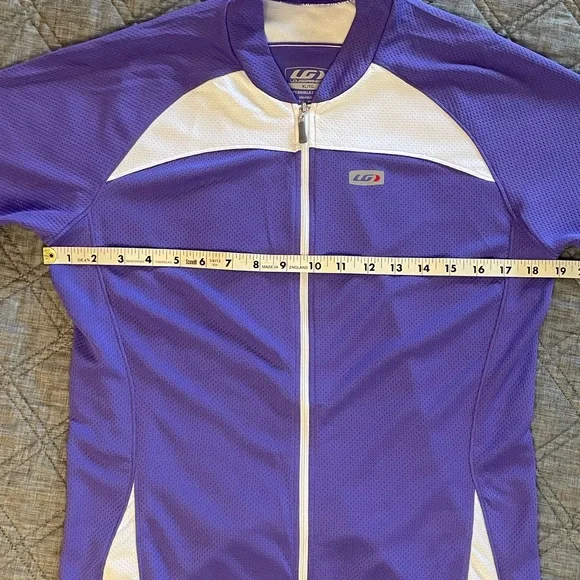 LouisGarneau Women’s Novella 2 Cycling Jersey Top Zipper Purple, Size XL - Picture 6 of 8